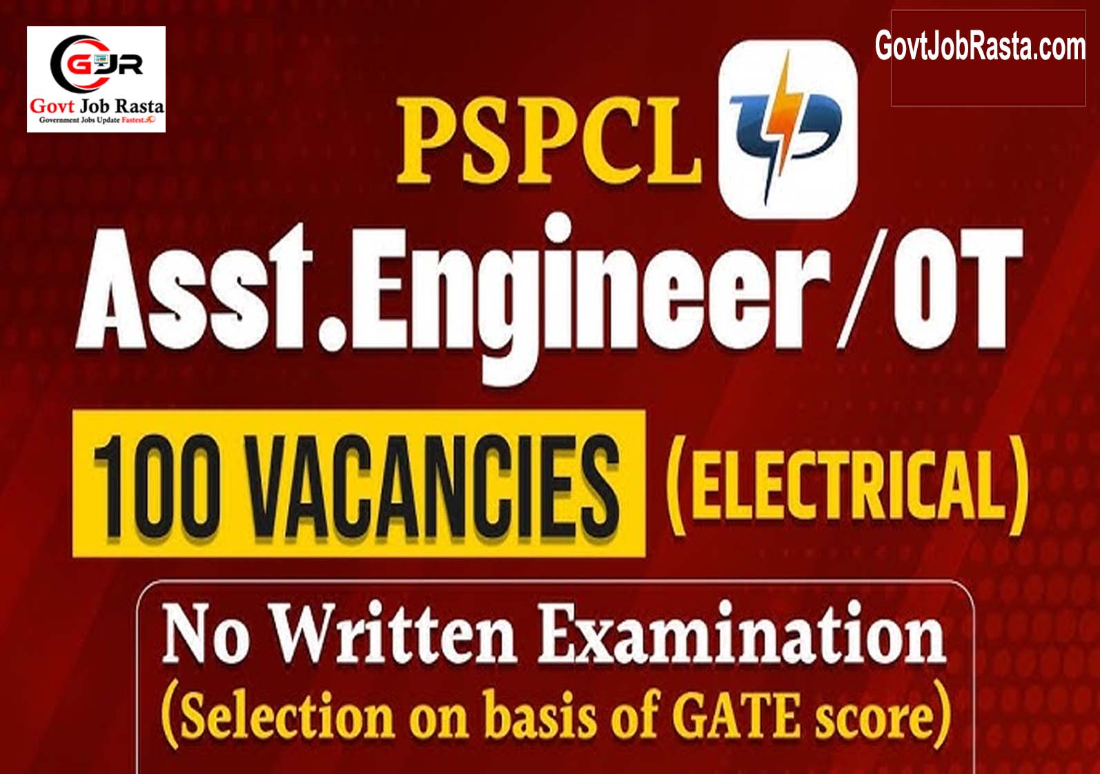 PSPCL 100 Assistant Engineer Vacancy Online Form