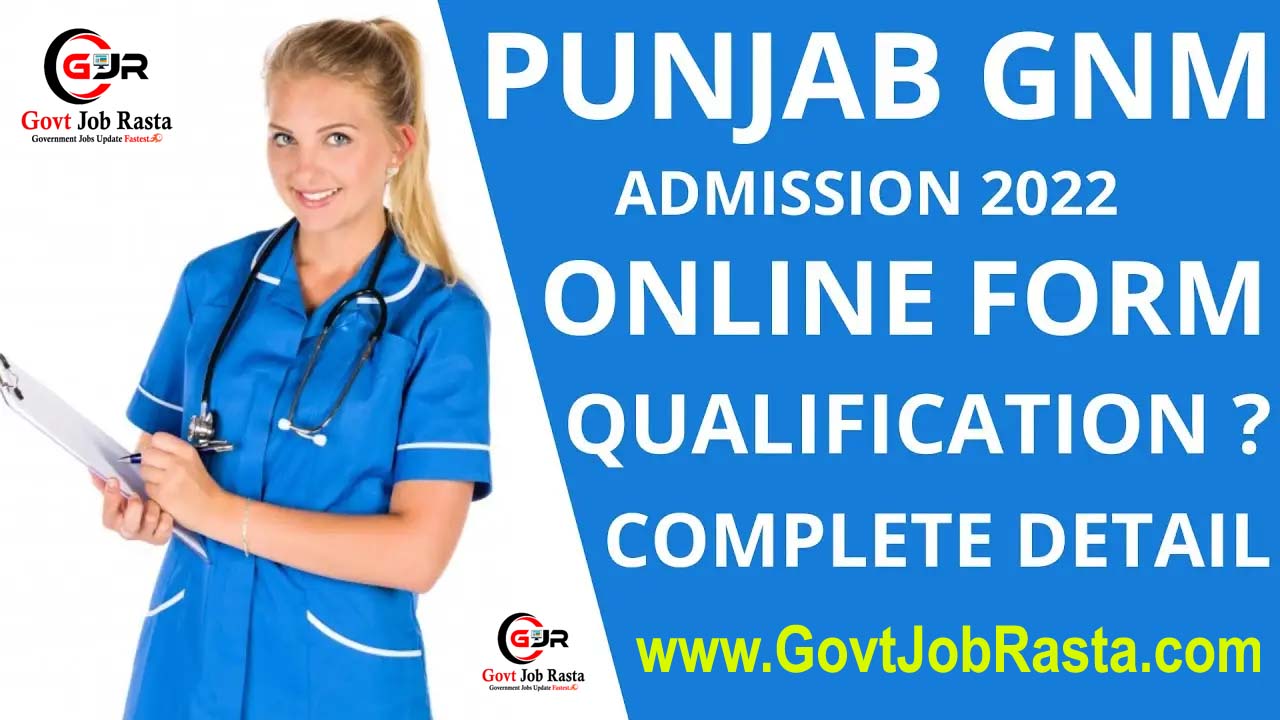 Punjab PNRC ANM & GMN Admission Online Form 2024