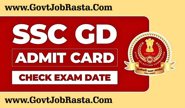 SSC GD Constable 39481 Posts Exam Date Notice