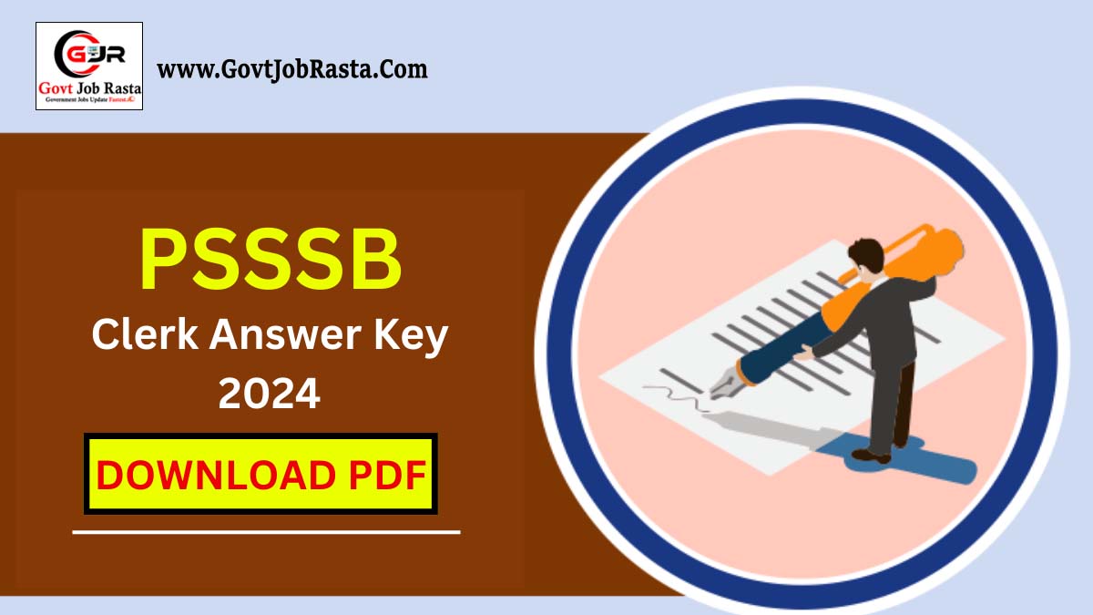 Punjab PSSSB Clerk and Store Keeper (Group-C) Answer Key