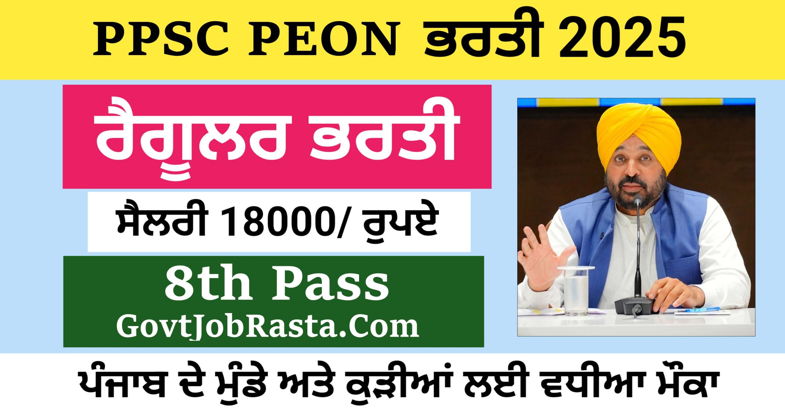 PPSC Recruitment 2025 Apply Offline for 05 Peon Posts