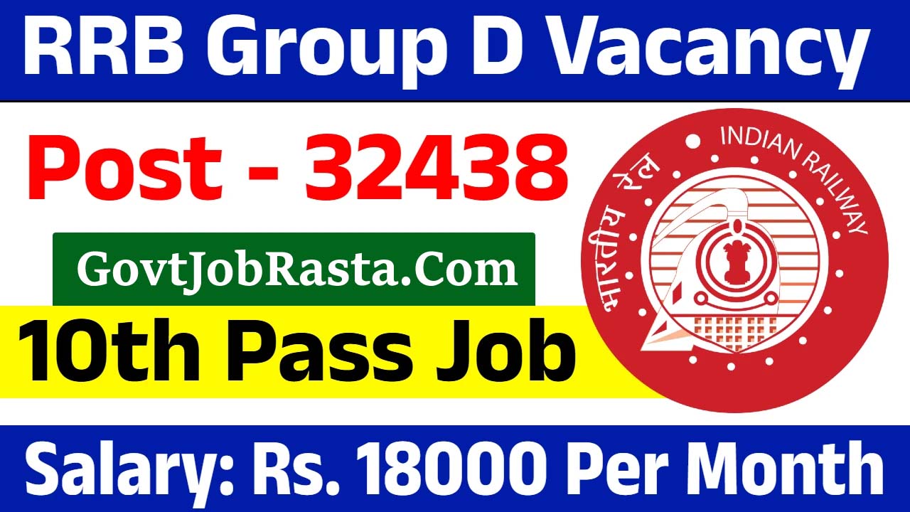 Railway RRB 32438 Group D Vacancy Online Form