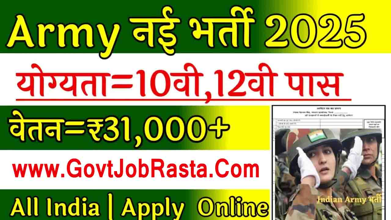 Indian Army Male Agniveer Vacancy Online Form
