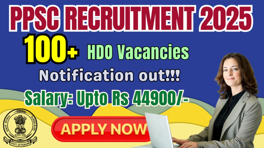 Punjab PPSC Horticulture Dev. Officer Online Form 2025