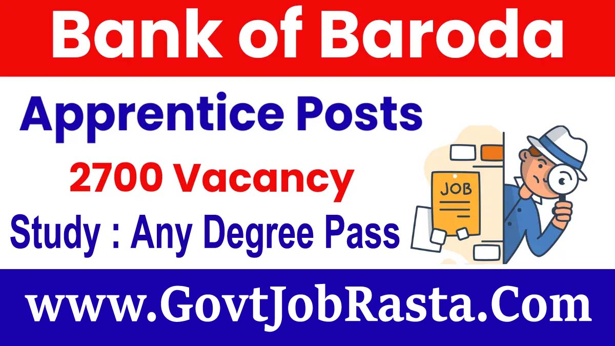 Bank of Baroda 2700 Apprentice Online Form 2025