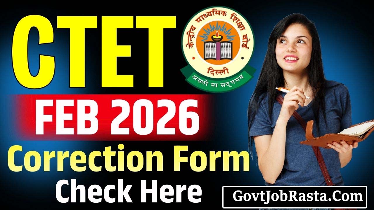CBSE CTET February 2026 Correction Form