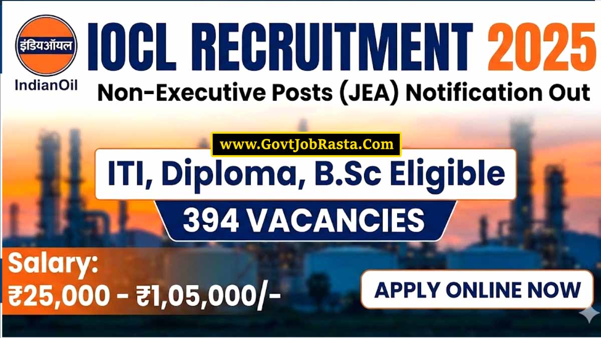 IOCL 394 Non Executive Posts Online Form