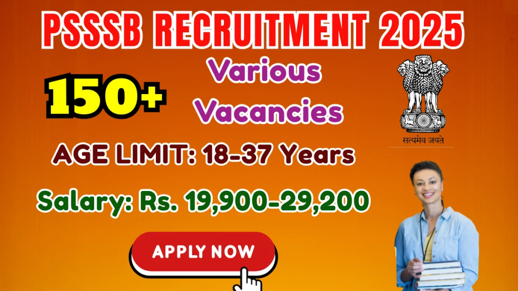 PSSSB (15-16/2025) Jr Engineer Online Form 