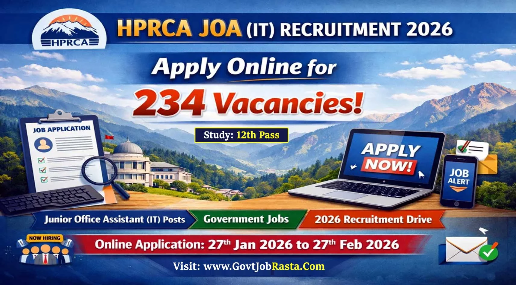 HPRCA JOA IT Recruitment 2026