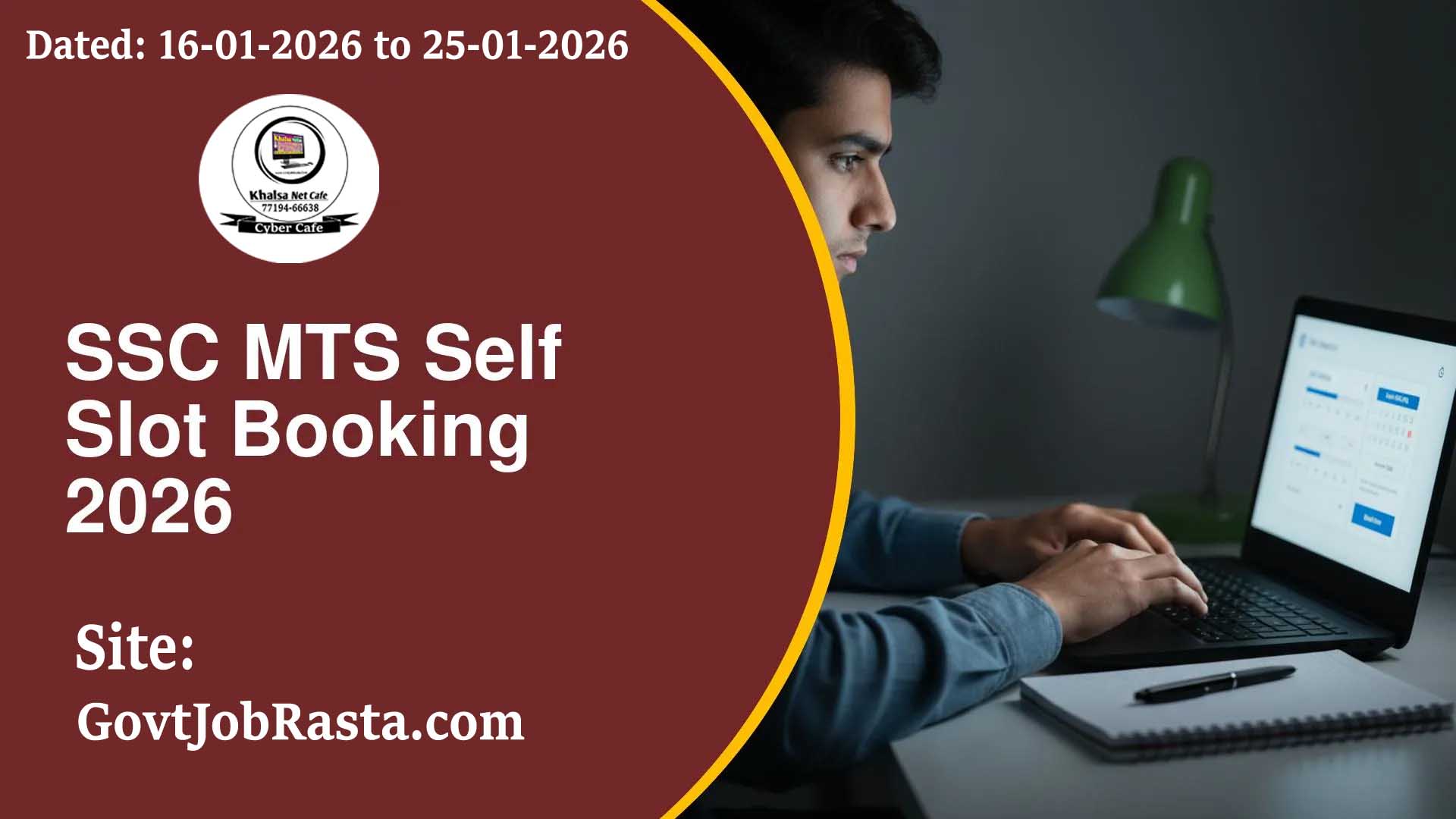 SSC MTS Slot Booking 2026 OPEN at ssc.gov.in Book Your Exam Date, City and Shift