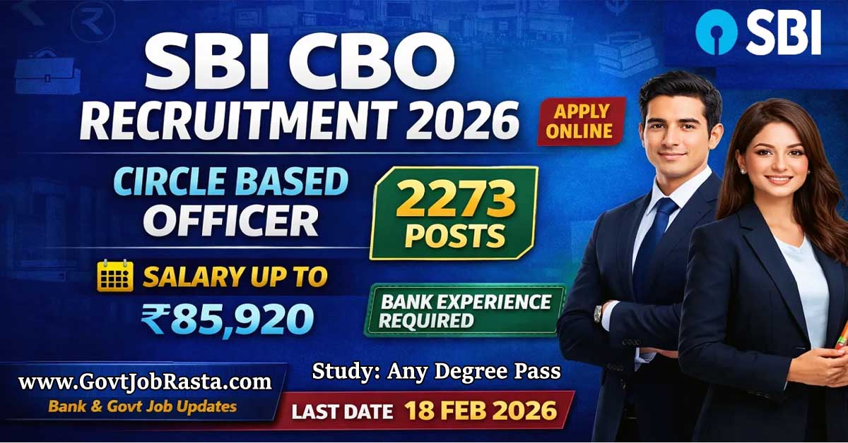 State Bank of India SBI CBO Recruitment 2026 Apply Online for 2273 Posts