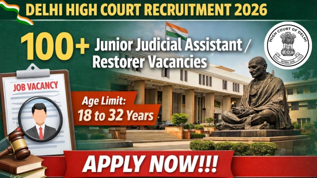 Delhi High Court 152 JJA Vacancy Online Form 2026