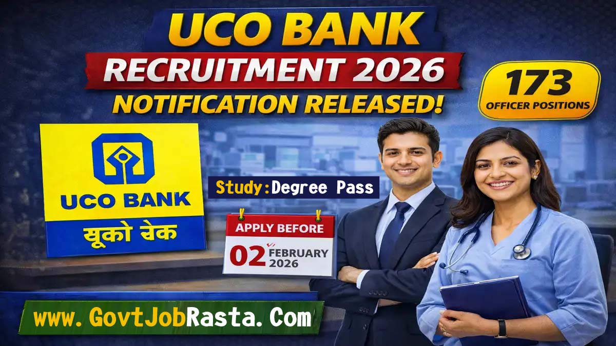 UCO Bank 173 Specialist Officer Online Form 2026