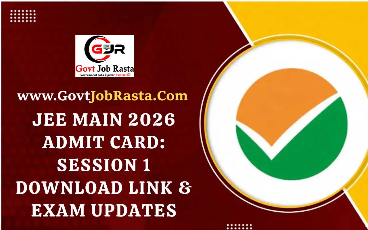 NTA JEE Main 2026 (Session-I) Admit Card 
