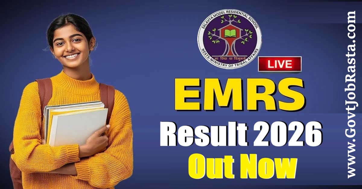 EMRS Teaching, Non-Teaching Tier-I Result