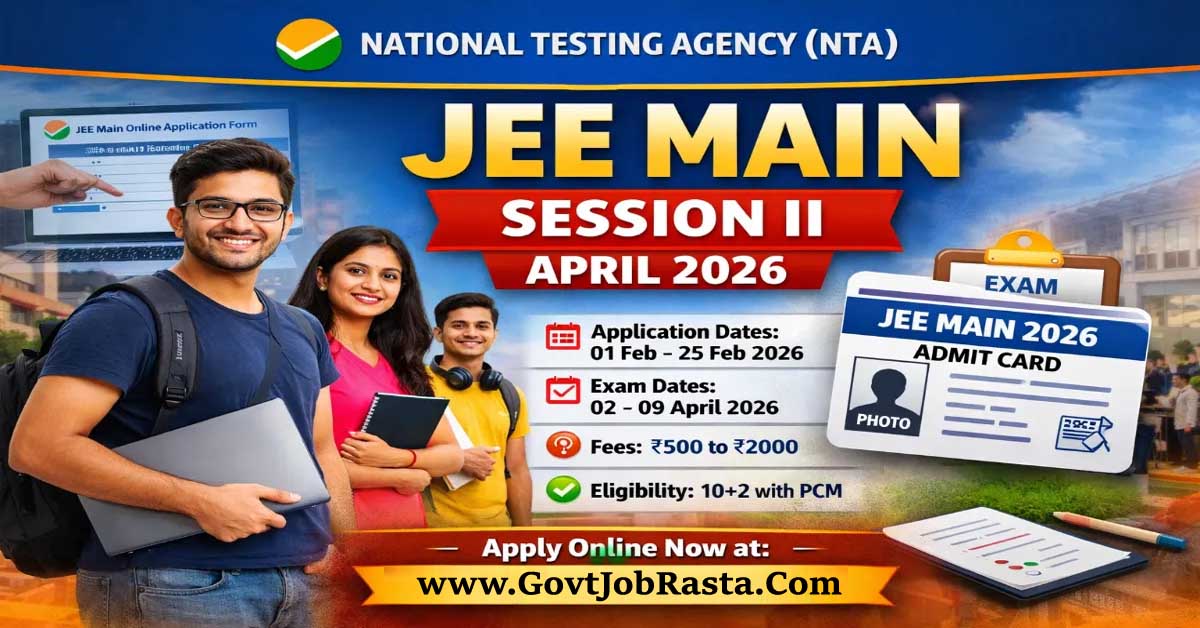 NTA JEE Main Session-II 2026 Online Form