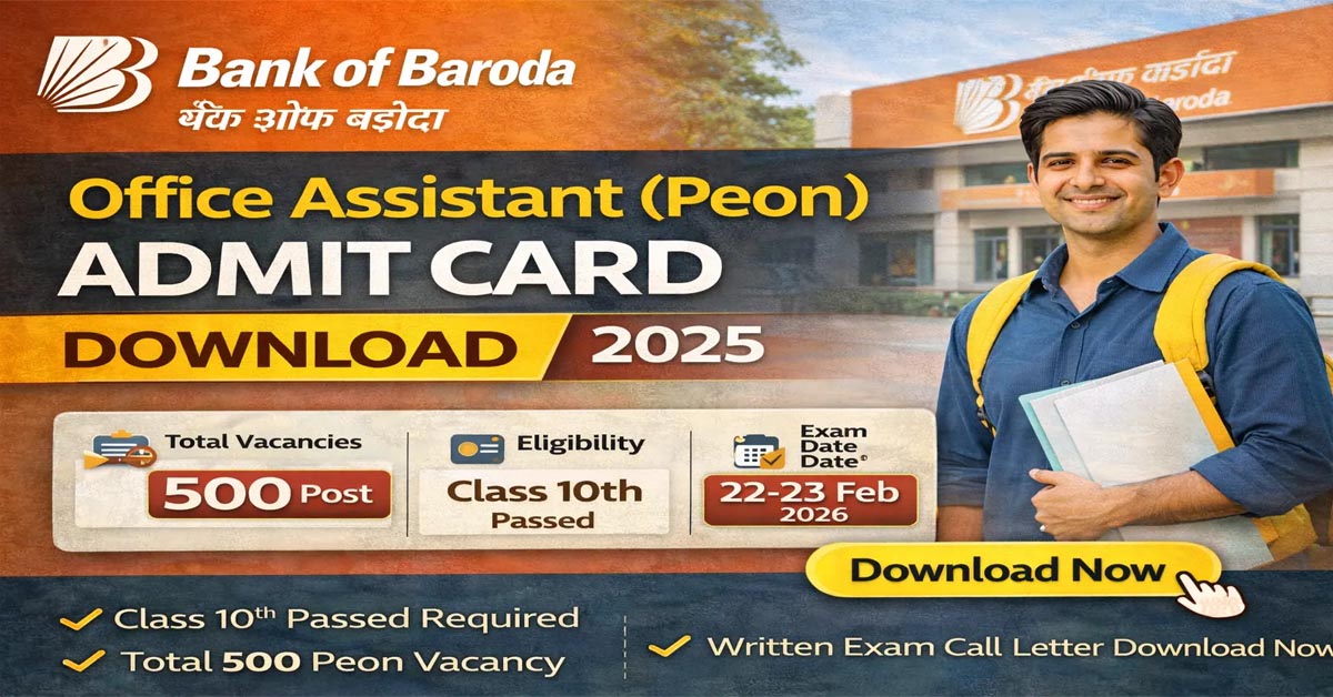 BOB Bank 500 Office Assistant Exam Admit Card